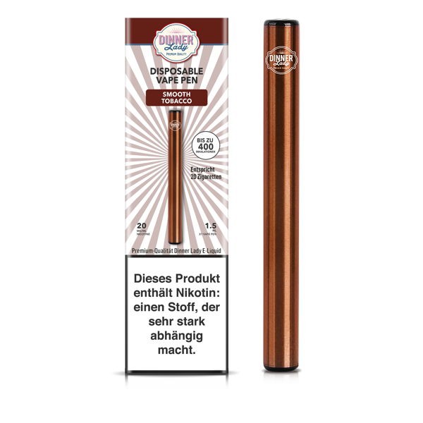 Dinner Lady Disposable Vape Pen Smooth Tobacco