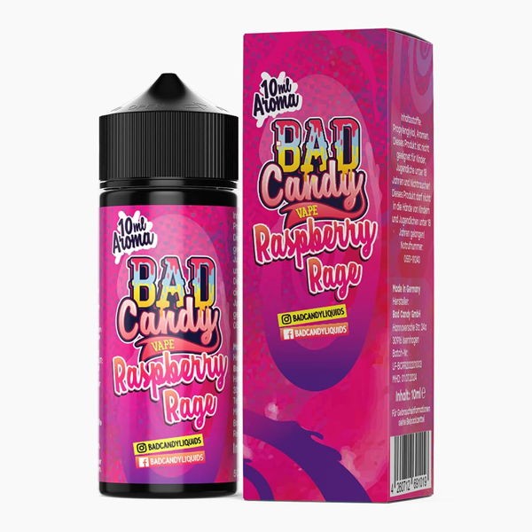Raspberry Rage Longfill Aroma Bad Candy Flasche Verpackung