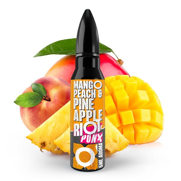 Mango Pfirsich Ananas 5 ml Longfill Aroma Punx by Riot Squad Geschmack