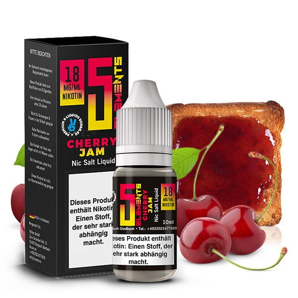 Cherry Jam Nikotinsalz Liquid 5 Elements