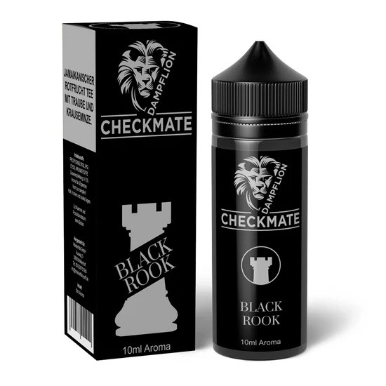 Black Rook Aroma Checkmate Dampflion Verpackung Flasche