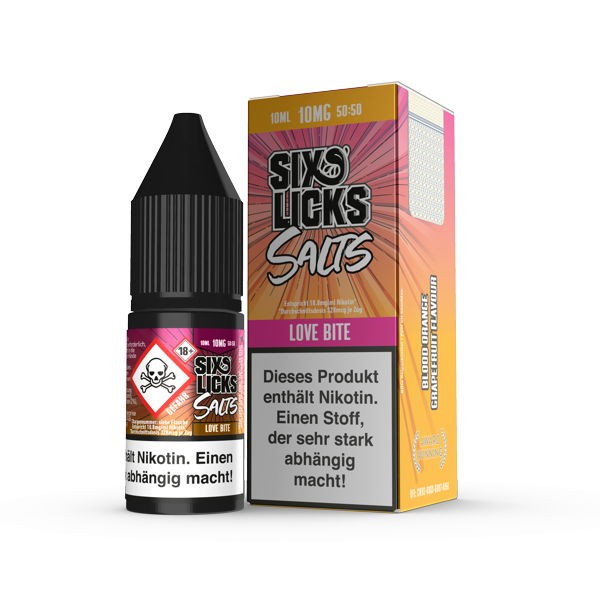 Love Bite Nikotinsalz Liquid Six Licks 10 mg/ml