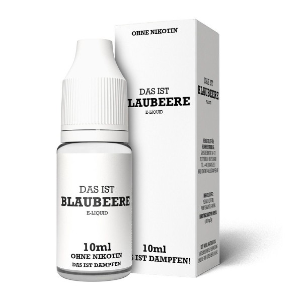 Blaubeere Liquid Das ist Dampfen 0 mg/ml