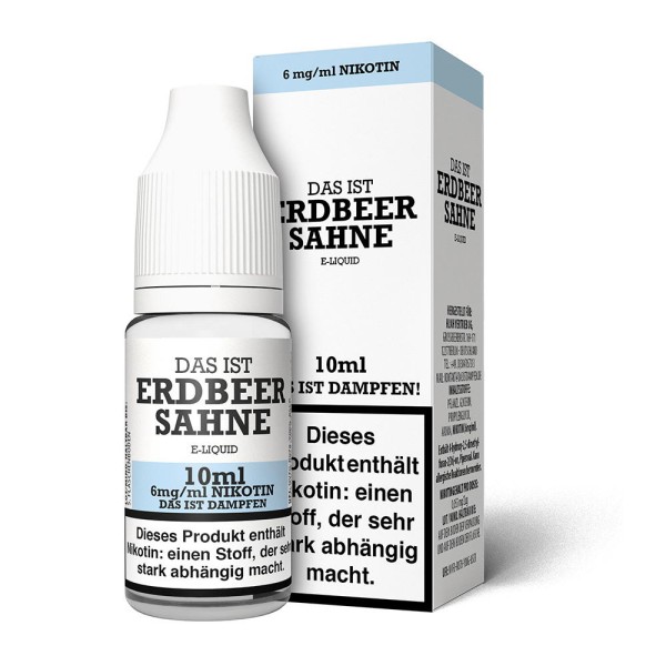 Erdbeer Sahne Liquid Das ist Dampfen 6 mg/ml
