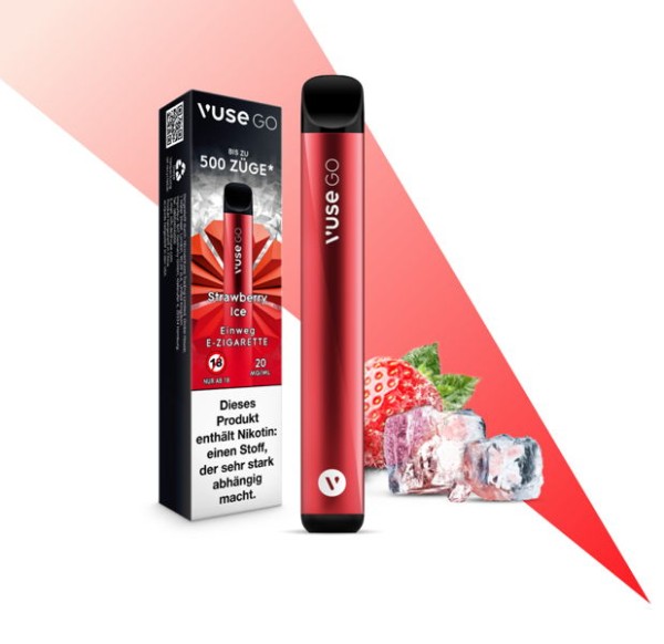 Vuse GO Einweg E-Zigarette Strawberry Ice Geschmack