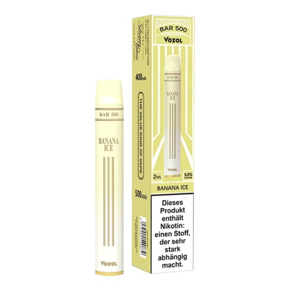 Vozol Bar 500 Disposable Einweg E-Zigarette Banana Ice