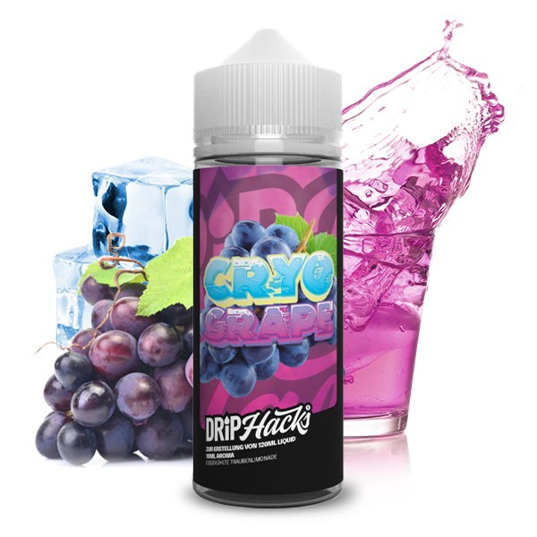 Cryo Grape Longfill Aroma Drip Hacks Geschmack