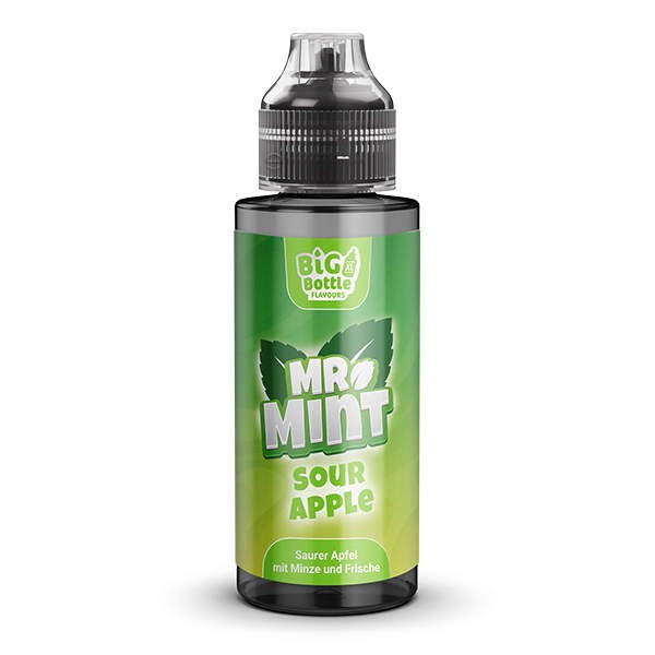 Sour Apple Longfill Aroma Mr. Mint by Big Bottle Flasche