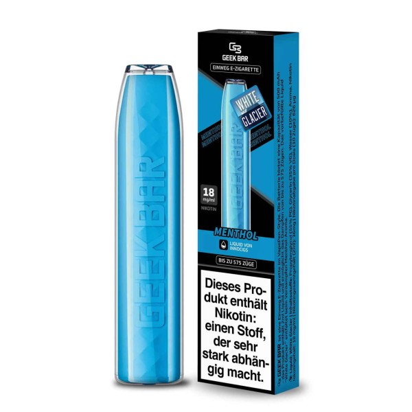 Geek Bar Disposable E-Zigarette White Glacier Menthol