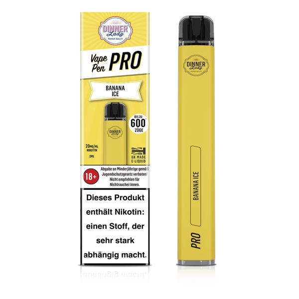 Dinner Lady Vape Pen Pro Disposable Banana Ice