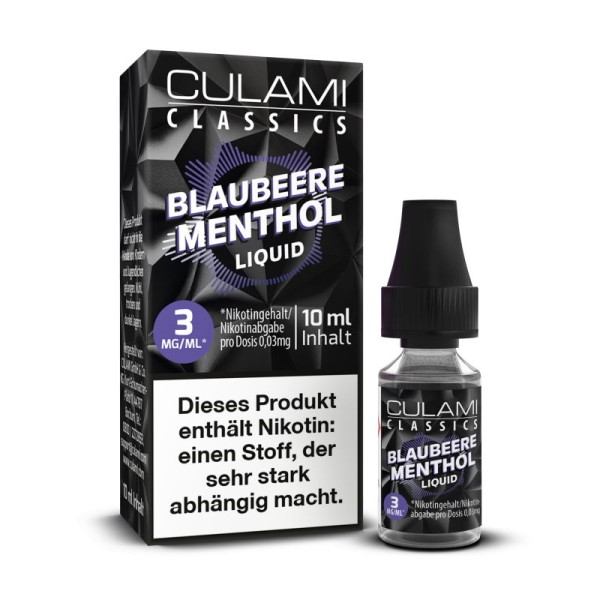 Blaubeere Menthol Liquid Culami 3 mg/ml