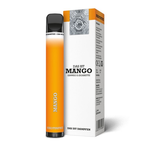 Das ist Dampfen Einweg E-Zigarette Disposable Mango 0 mg/ml