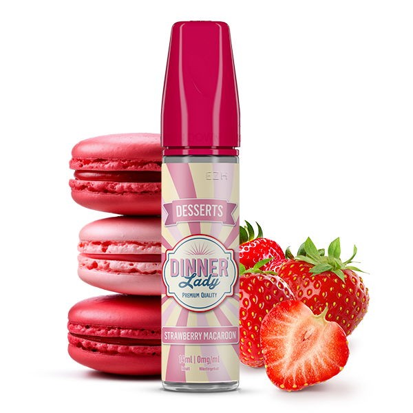 Strawaberry Macaroon Longfill Dessert Aroma DINNER Lady 14 ml Geschmack