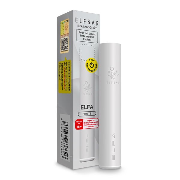 Elf Bar ELFA Prefilled Pod E-Zigarette White Weiss Verpackung