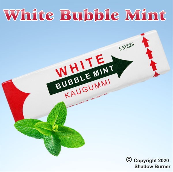 White Bubble Mint Aroma Shadow Burner