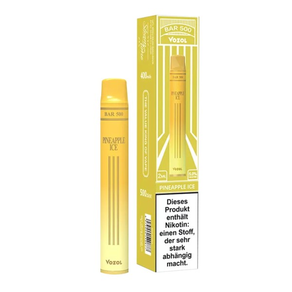 Vozol Bar 500 Disposable Einweg E-Zigarette Pineapple Ice