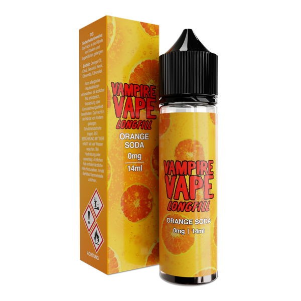 Orange Soda Longfill Aroma Vampire Vape Verpackung