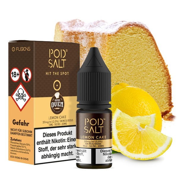 Lemon Cake - Vapers Oven - Nikotinsalz Liquid Pod Salt Fusion
