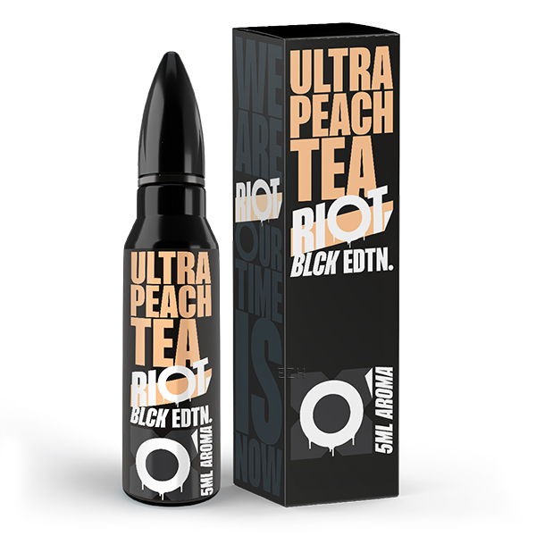 Ultra Peach Tea 5 ml Longfill Aroma Riot Squad Black Verpackung