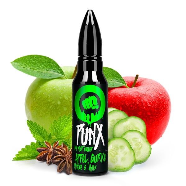 Apfel Gurke Minze Anis Longfill Aroma Punx by Riot Squad