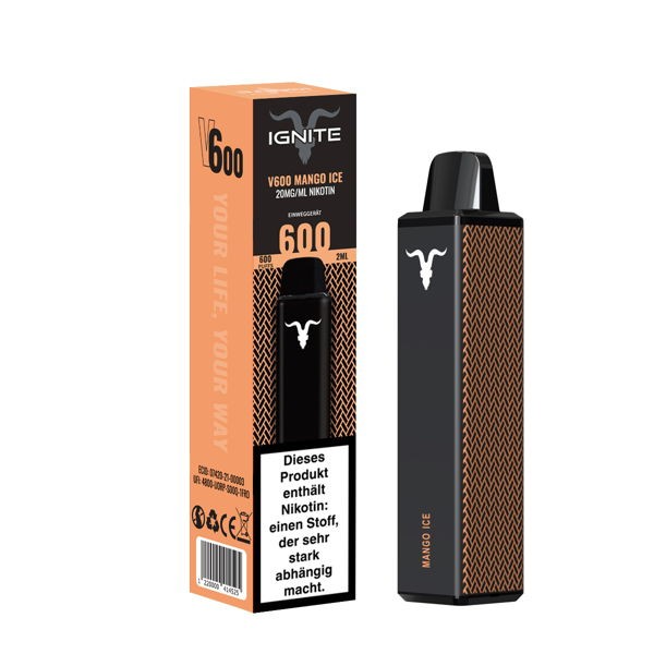 IGNITE Vape Einweg E-Zigarette Mango