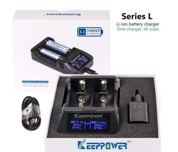 KeepPower L2 Intelligente LCD Ladegerät