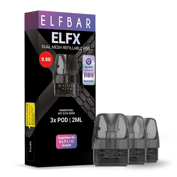 Elf Bar ELFX Dual-Mesh Pod 0,8 Ohm