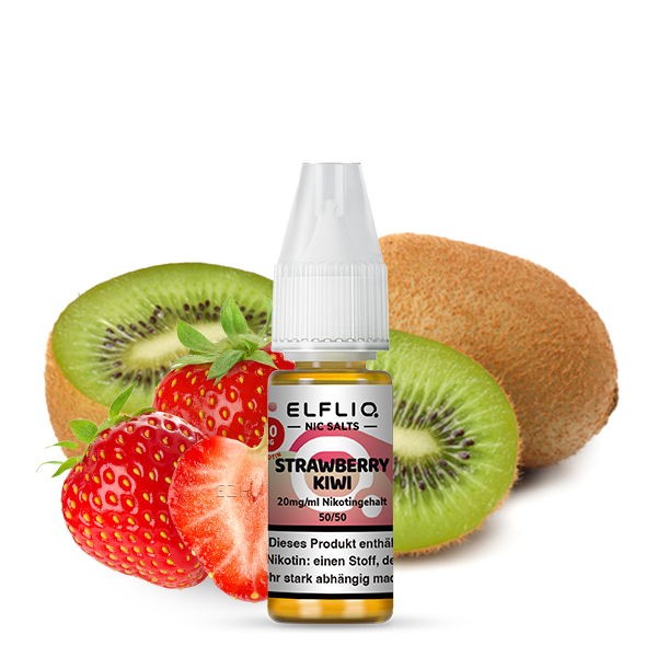 Strawberry Kiwi Nikotinsalz Liquid Elfliq by Elfbar 20 mg/ml Geschmack