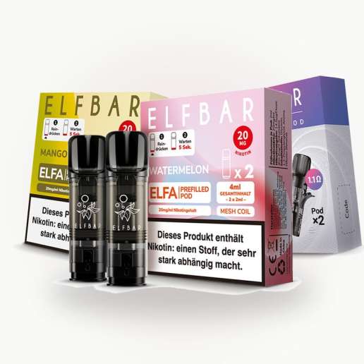 Vorgefüllte Elfbar ELFA Pods