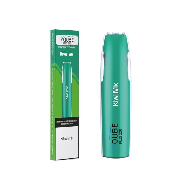 VQube Plus600 Einweg E-Zigarette Kiwi Mix 0 mg/ml
