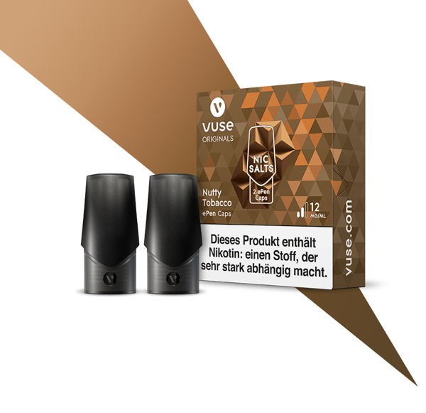 Nutty Tobacco Nic Salts Caps Vuse ePen