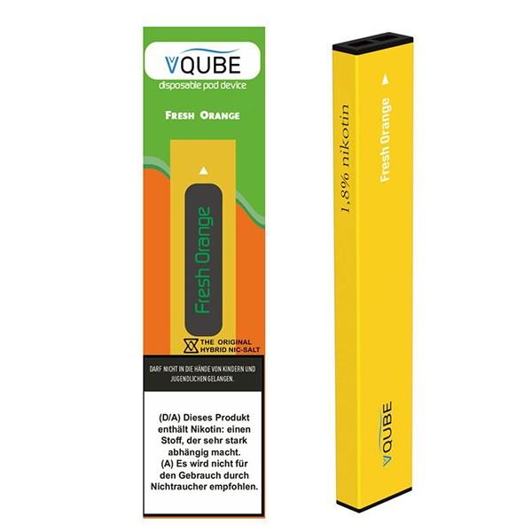 VQube Disposable Pod Device E-Zigarette Fresh Orange