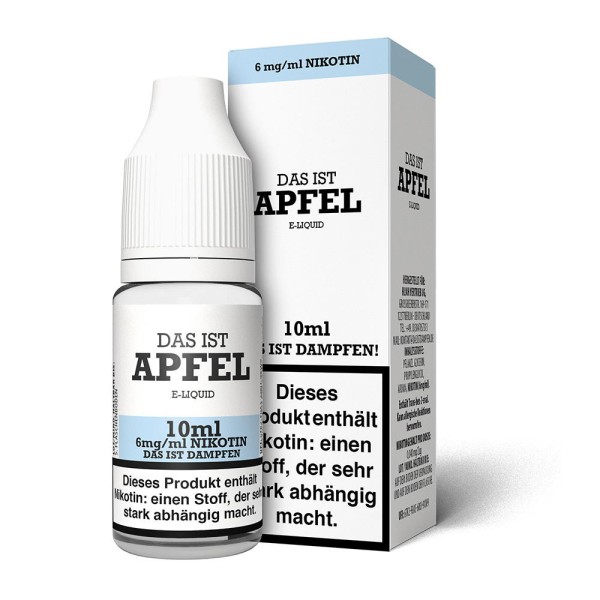Apfel Liquid Das ist Dampfen 6 mg/ml