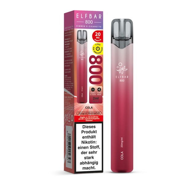 Elf Bar 800 Vape Einweg E-Zigarette Cola