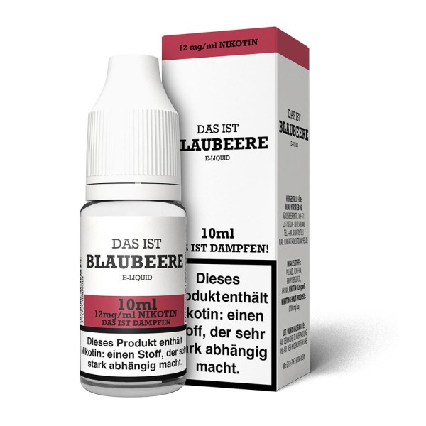 Blaubeere Liquid Das ist Dampfen 12 mg/ml