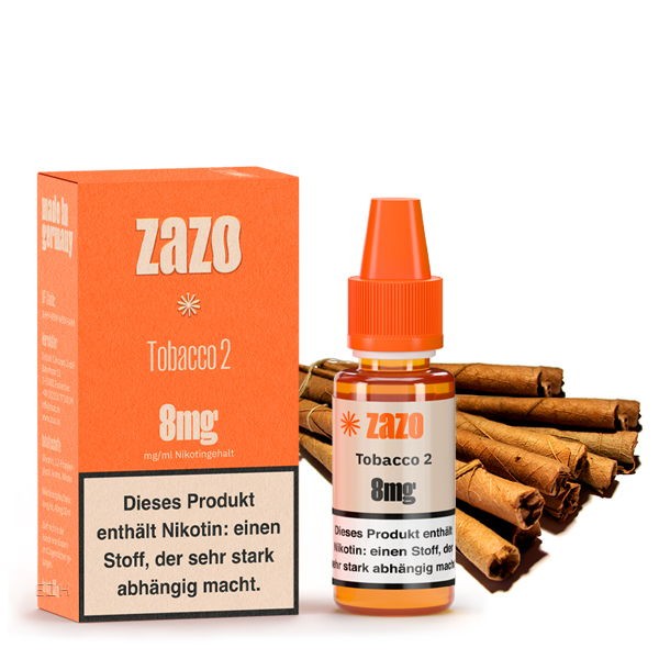 Tobacco 2 Cigarillo Liquid Zazo 8 mg/ml