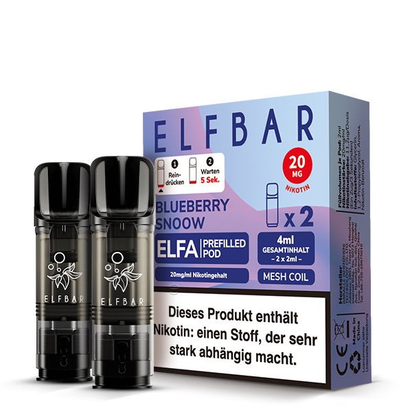 Elf Bar Elfa Pods – alle Sorten Blueberry Snoow