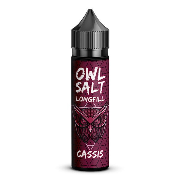Cassis Longfill Aroma OWL Salt Flasche