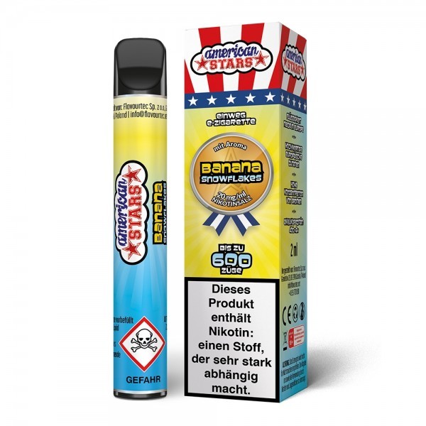 American Stars Einweg E-Zigarette Banana Snowflakes