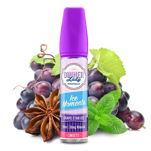 Grape Star ICE Moments Longfill Aroma DINNER Lady Beispiel