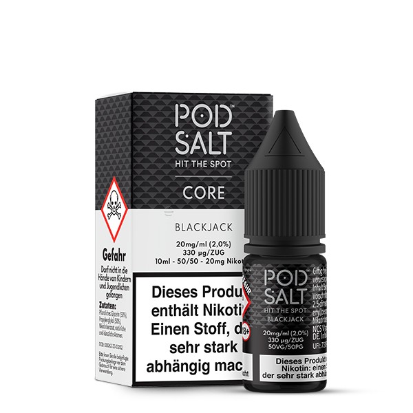 Black Jack Nikotinsalz Liquid Pod Salt Verpackung