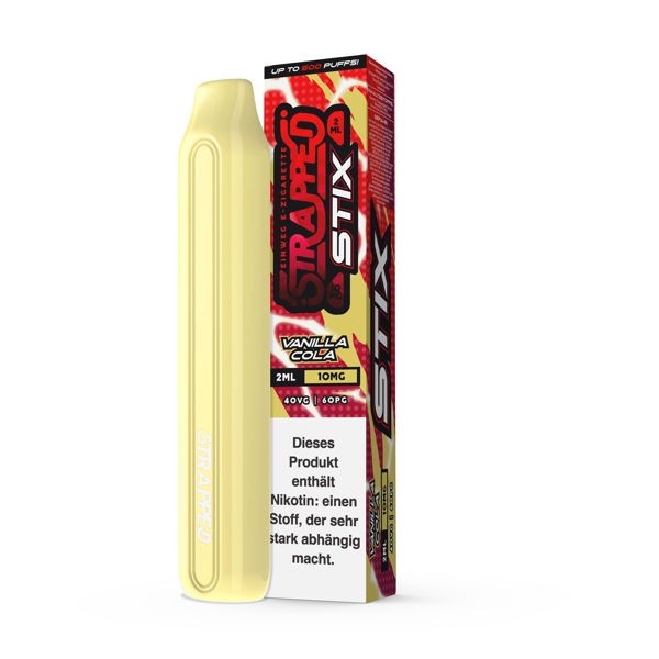 Strapped STIX Einweg E-Zigarette Vanilla Cola 10 mg/ml