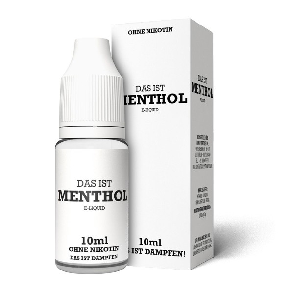 Das ist Dampfen! Menthol Liquid 0 mg/ml