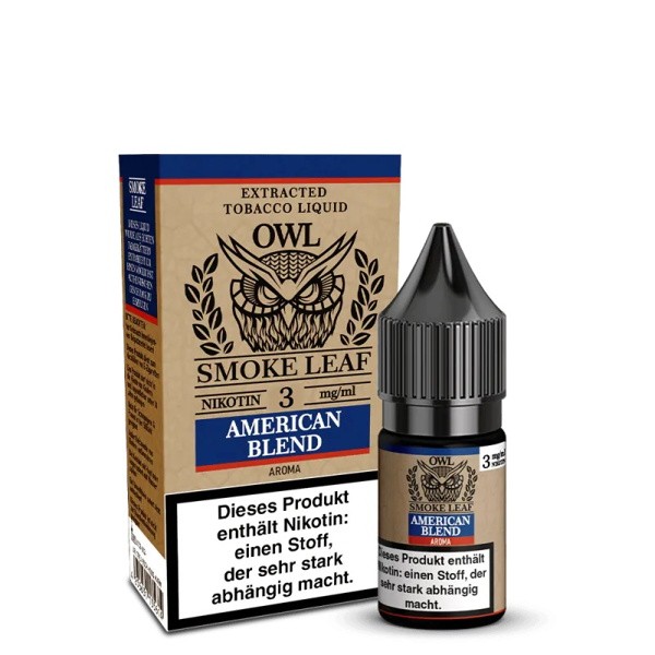 American Blend Tobacco Liquid OWL Smoke Leaf 3 mg/ml