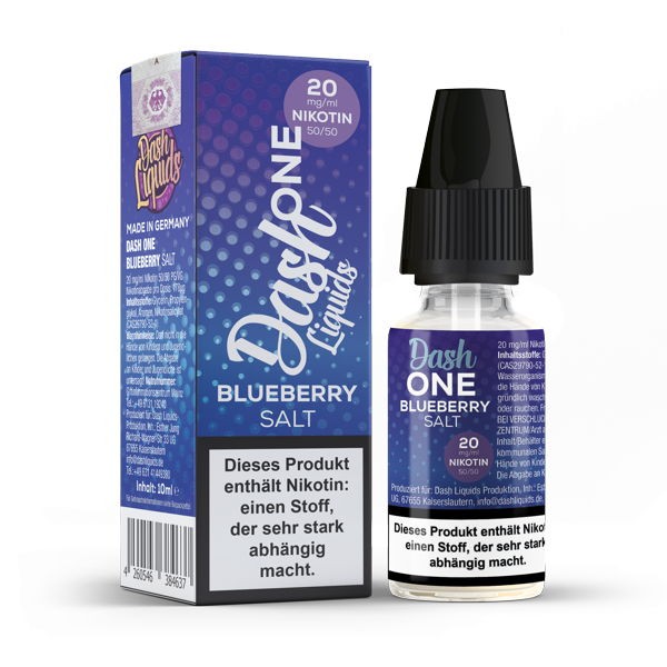 Blueberry Nikotinsalz Liquid Dash One 10 oder 20 mg/ml Nikotin