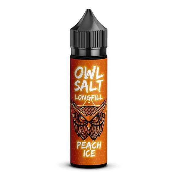 Peach Ice Longfill Aroma OWL Salt Flasche