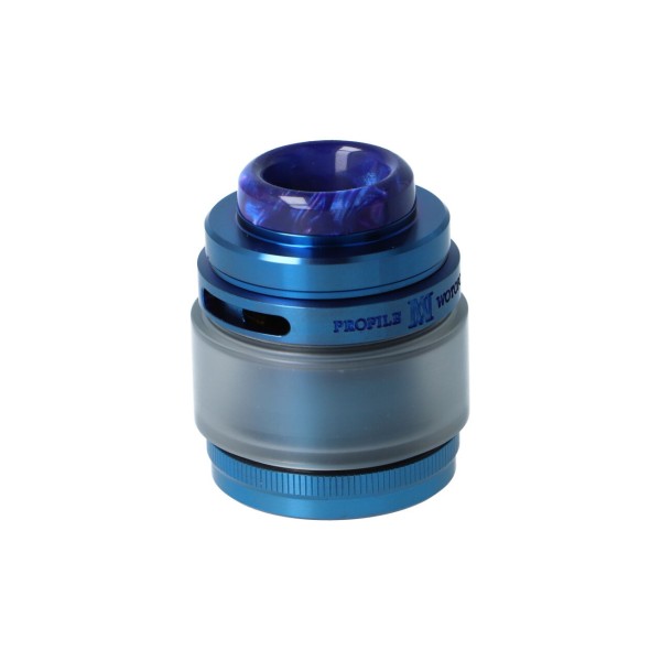 Wotofo Profile M RTA Selbstwickler Tank Verdampfer Blau Bubbleglas