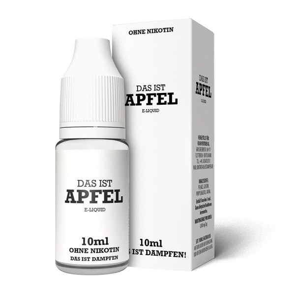 Apfel Liquid Das ist Dampfen 0 mg/ml