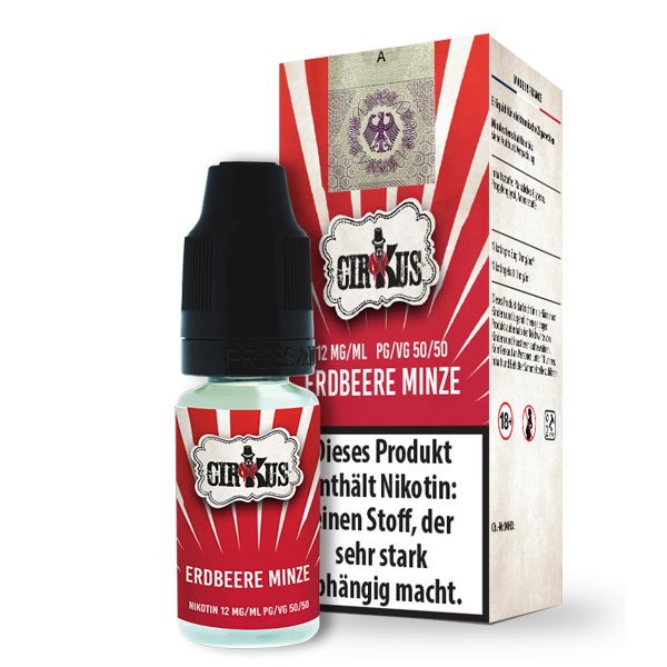 Erdbeere Minze Liquid Authentic CirKus 12 mg/ml