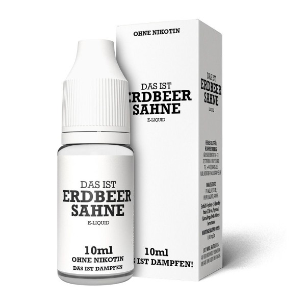 Erdbeer Sahne Liquid Das ist Dampfen 0 mg/ml